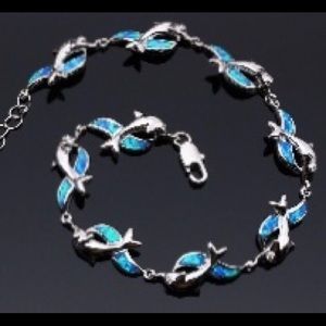 Dolphin Opal Anklet/ bracelet